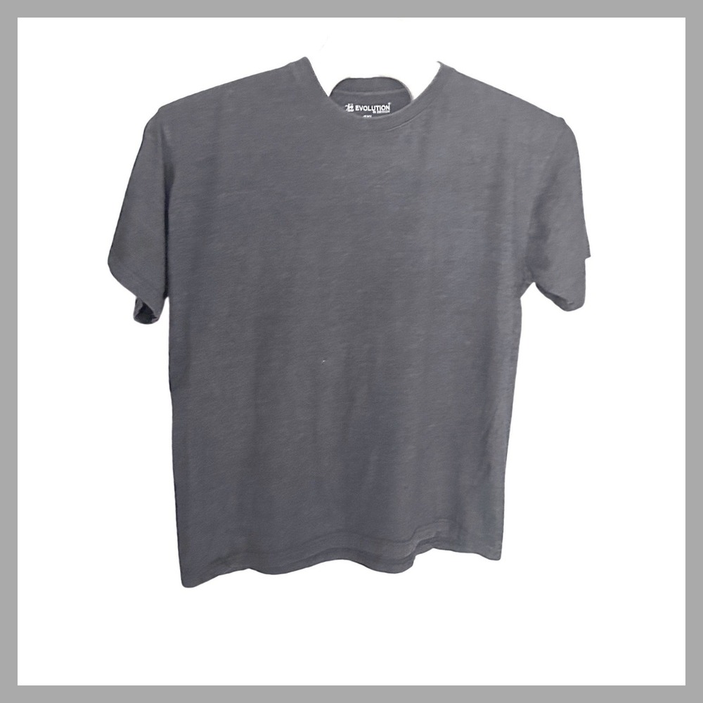 Evolution In Design Mens 2XL Gray Short Sleeve Crew Neck Cotton Blend T-Shirt